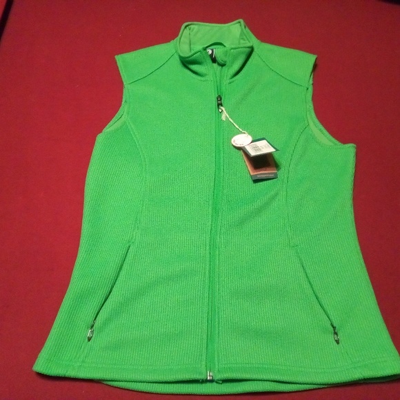 Women's Med Fleece Lined Knit Vest Polar King NWT - Picture 1 of 5